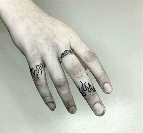 Flame Finger Small Hand Tattoos Hand Tattoos Flame Tattoos