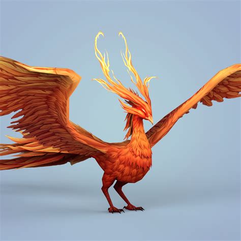 Use them in commercial designs under lifetime, perpetual & worldwide rights. Fire Bird Phoenix 3D Model