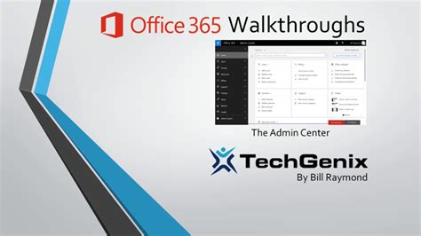 Introducing The Office 365 Admin Center Youtube