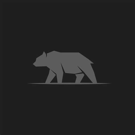 Premium Vector Grizzly Bears Silhouette Simple Logo Icon Template