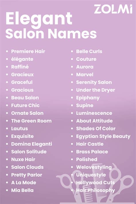 41 Elegant Salon Name Ideas Find The Beautiful Name For You