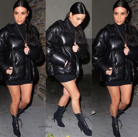 Kim Kardashian S Sleek Puffer Is All The Snow Day Outfit Inspo You Need