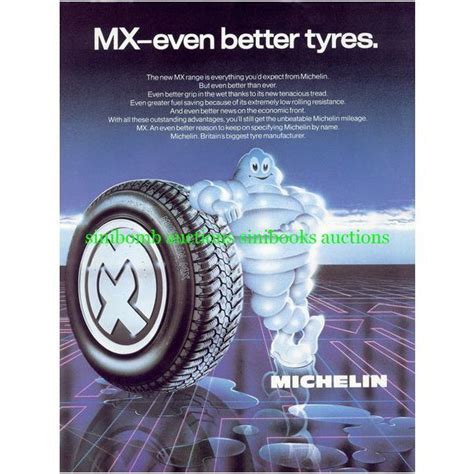1983 Michelin Mx Range Tyres Bibendum Original Magazine Advert Ad 2258