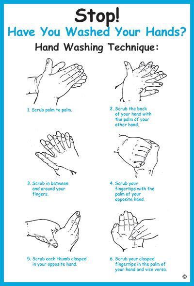 Allsigns International Ltd Hand Washing Technique Poster
