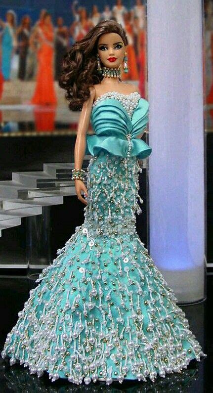 Miss Universe Doll Barbie Barbie Gowns Doll Dress Barbie Dress