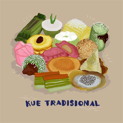 Poster Makanan Tradisional Kartun Homecare