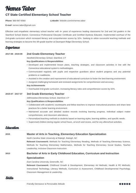 Elementary Teacher Resume—examples And 25 Writing Tips