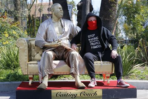 Harvey Weinstein ‘casting Couch Statue Debuts Pre Oscars