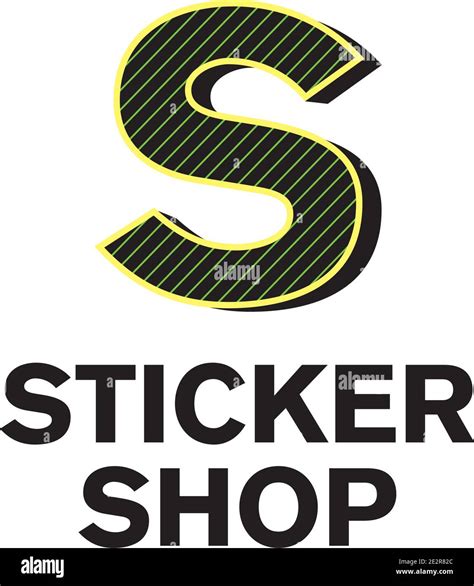 Vector Logo For Sticker Shop Sticker Store Stock Vector Image And Art