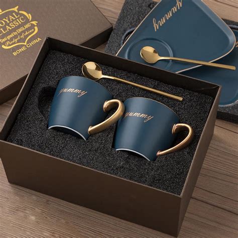 Custom Mug Coffee Cup Spoon Set Boxes