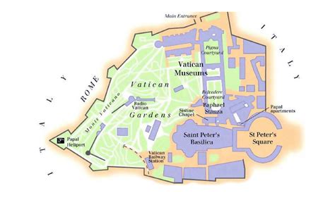 Detallado Mapa De Ciudad Del Vaticano Vaticano Europa Mapas Del Mundo