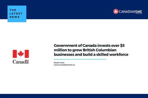 Government Of Canada Invests Over 3 Million To Grow British Columbian