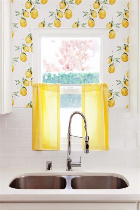 Lemon Removable Wallpaper Lemon Wallpaper Kitchen 760x1140