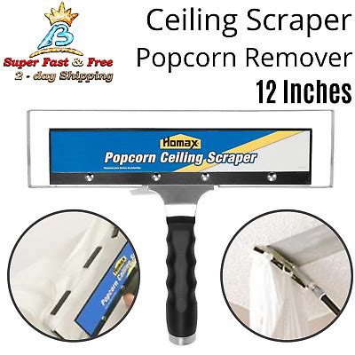 Putting the scraper on the end of a vacuum leaves little to no mess. Ceiling Scraper Popcorn Ceiling Texture Remover ...