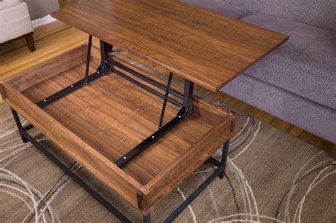 The top in this example is made from walnut plywood and the aluminum base is made from soldering aluminum tubing together. How to Make a Coffee Table with Lift Top | Make Something | Build a coffee table, Coffee table ...