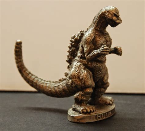 The Sphinx Pewter Godzilla Figurine Fossil 1995