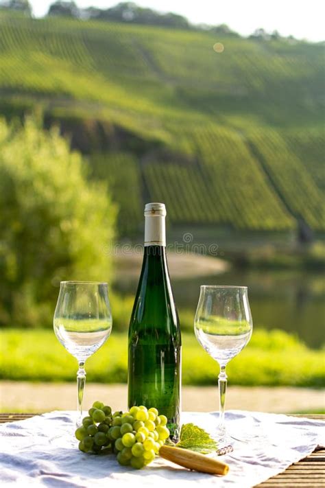 Famous German Quality White Wine Riesling Produced In Mosel Wine Regio