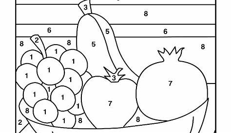 fruit counting worksheet