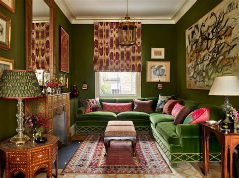 Colour Combo Of The Moment Pink And Green Victorian Living Room