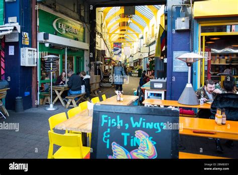 London Brixton Village Part Of Brixton Market An Indoor Hall Of Food