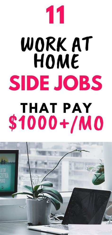 Make money from home side job. 11 Ways To Make Extra Money On the Side | Working from home, Work from home jobs, Legitimate ...