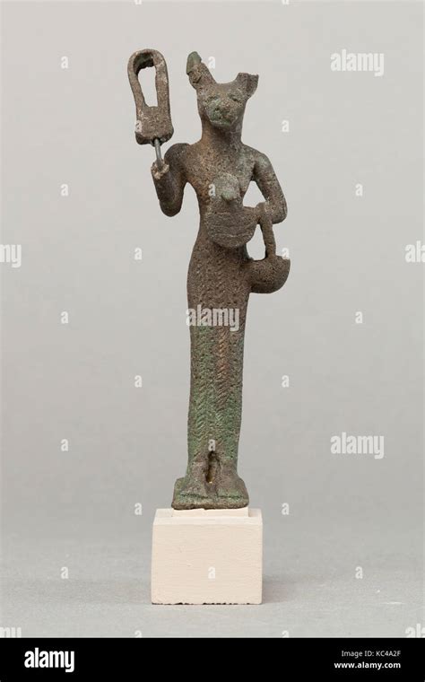Bastet Holding Sistrum Late Periodptolemaic Period 66430 Bc From
