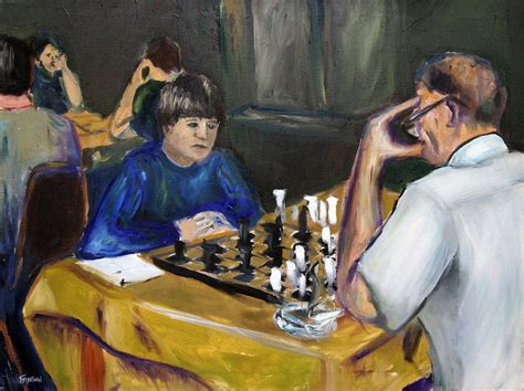 The Chess Players Painting By Brian Freeman Fine Art America
