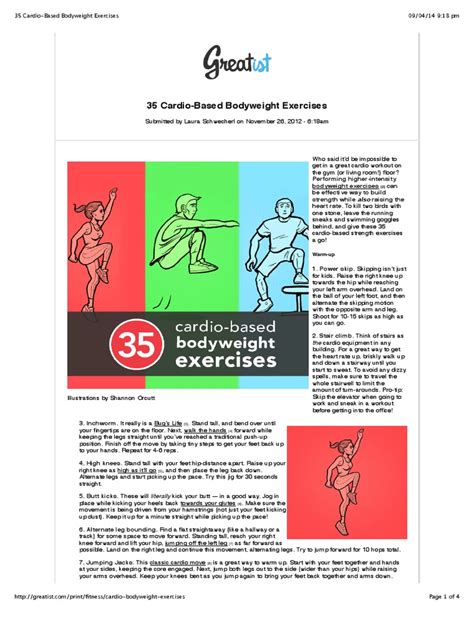 35 Cardio Based Bodyweight Exerci 35 Cardio Based Bodyweight Exercises