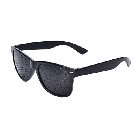 Black Anti Myopia Pinhole Glasses Pin Hole Sunglasses Eye