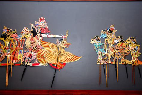 Antique Indonesian Shadow Puppets Wayang Kulit Set Of Hot Sex Picture