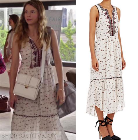 3x12 Younger Liza White Printed Dresss Fashion Clothes Style