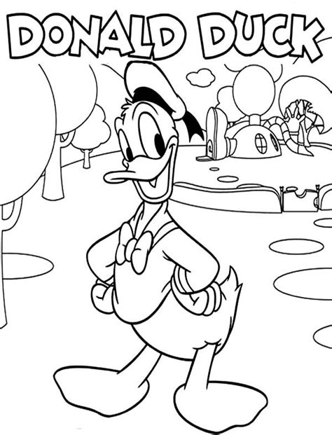 Mickey mouse color pages mickey mouse coloring pages 5 carithromaz. Meet The Funny Donald Duck In Mickey Mouse Clubhouse ...