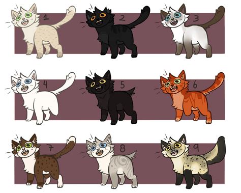 Realistic Warrior Cats Adoptables Open By Mythzuadopts On Deviantart