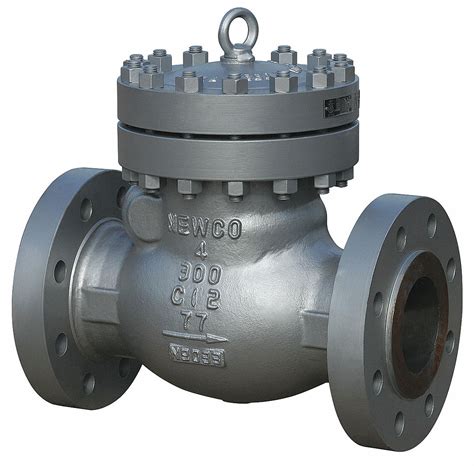 Newco Check Valve 4 In Single Inline Swing Carbon Steel Flange X