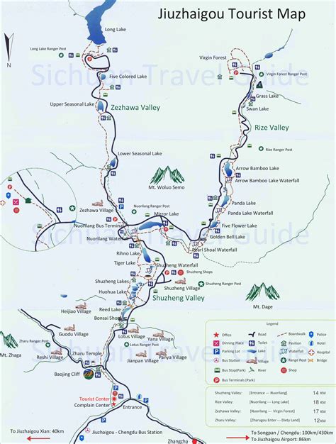Useful Jiuzhaigou Travel Maps Jiuzhaigou Location Map Jiuzhaigou