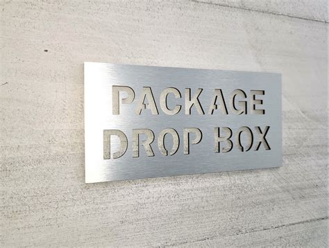 Package Drop Box Sign. Please Leave Packages in the Box Sign. - Etsy