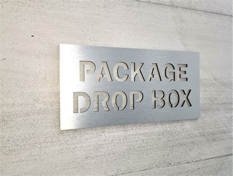 Package Drop Box Sign Please Leave Packages In The Box Sign Sign For