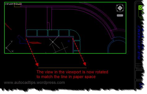 Use Align Space To Easily Align A Viewport View Autocad Tips