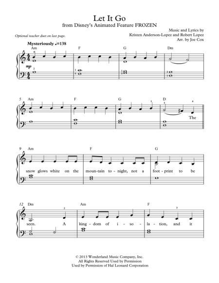 Piano sheet is arranged for piano and available in easy and advanced versions. Beginner Let It Go Piano Chords | piano sheet music symbols