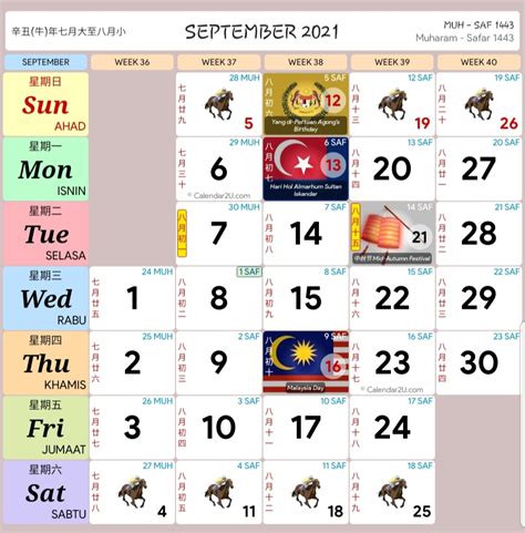 Kuda 2021 calender | month calendar printable from calendarlocal.us share the page with your friends, family, or any other people you know, so that they can also get to use this available resource. Kalendar 2021 - Rancang Percutian Anda! - Layanlah ...