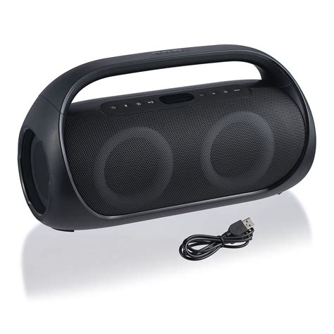 Onn Portable Fm Boombox With Led Lighting