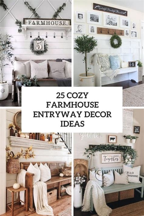 Farmhouse Entrance 17 Inspire Farmhouse Entryway Decor Ideas