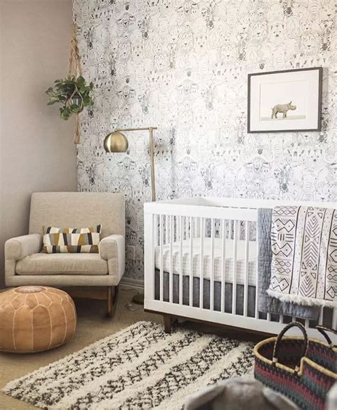 Neutral Baby Room Wallpaper Mi Brower
