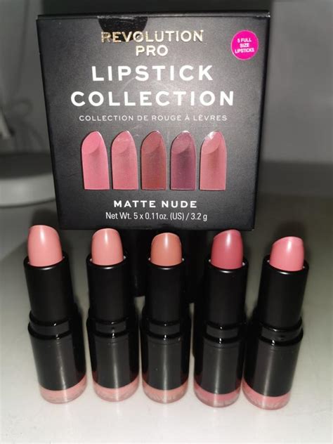Revolution Pro Lipstick Collection Matte Nude At Beauty Bay