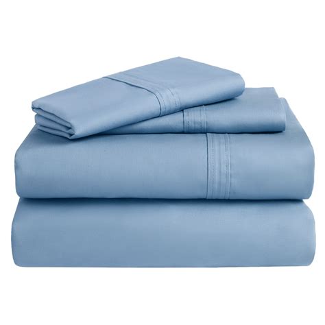 Azores Home 300 Tc Cotton Percale Sheet Set Twin Deep