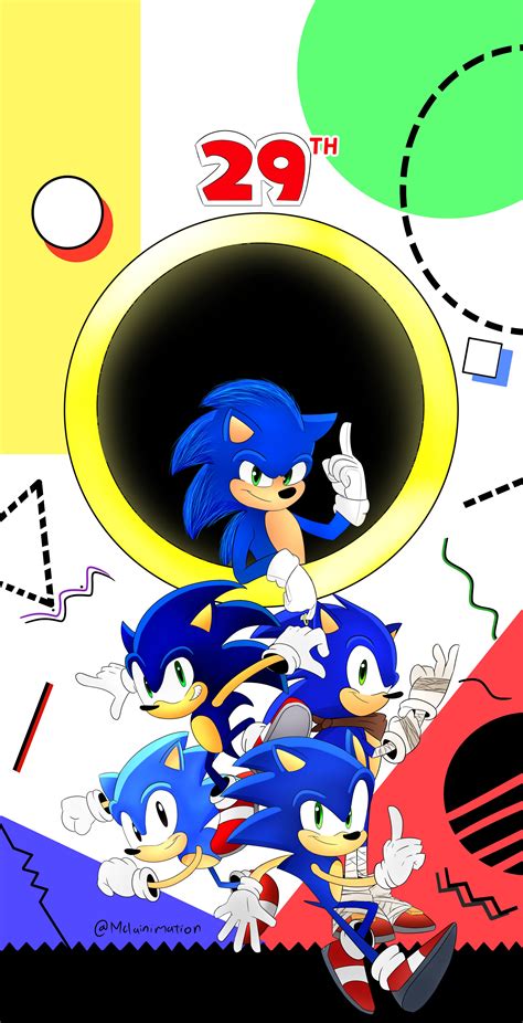 Sonic 29th Anniversary By Mclainimation On Deviantart
