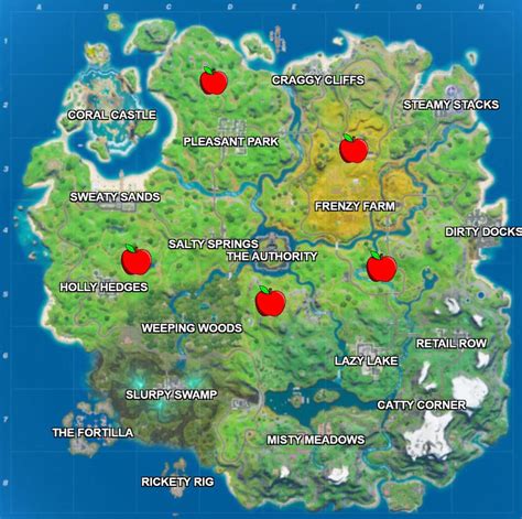 Epic games is suing apple after fortnite was removed from the ios app store. 'Fortnite' Apple Locations: Where To Eat Apples And Win ...