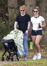 Cherry Seaborn And Ed Sheeran Head Out For A Walk With Their Daughter