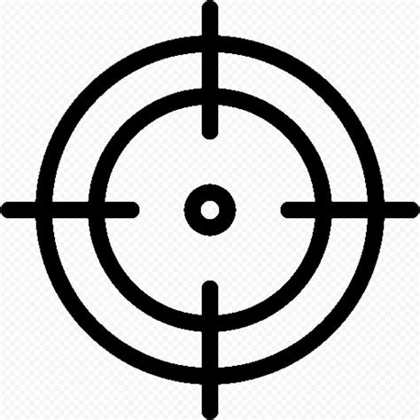 Transparent Hd Reticle Crosshair Black Icon Citypng