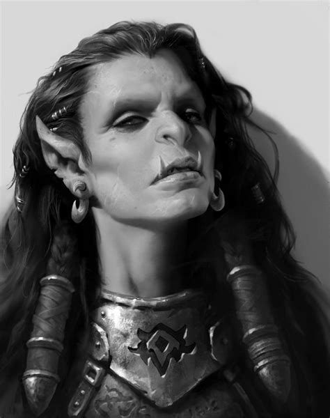Learn More ~ Orc Head Exercise 失 Female Orc Fantasy Character Design Concept Art Characters